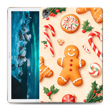 Силиконовый чехол на Huawei MediaPad M6 10.8 с принтом Новый год