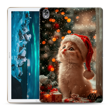 Силиконовый чехол на Huawei MediaPad M6 10.8 с принтом Новый год