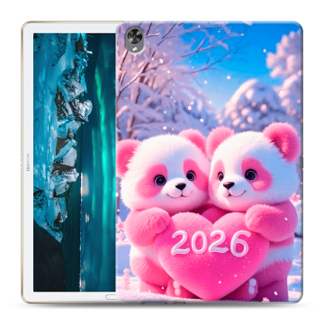 Силиконовый чехол на Huawei MediaPad M6 10.8 с принтом Новый год