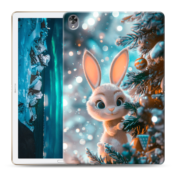 Силиконовый чехол на Huawei MediaPad M6 10.8 с принтом Новый год