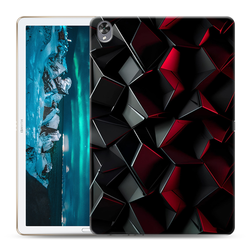 Силиконовый чехол на Huawei MediaPad M6 10.8 с принтом Абстракция Силиконовый чехол на Huawei MediaPad M6 10.8 с принтом Абстракция