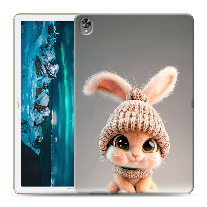 Силиконовый противоударный чехол на Huawei MediaPad M6 10.8 с принтом Кролик Силиконовый противоударный чехол на Huawei MediaPad M6 10.8 с принтом Кролик