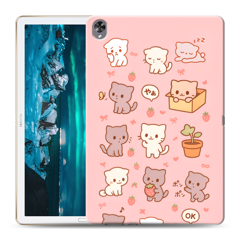 Силиконовый чехол на Huawei MediaPad M6 10.8 с принтом Hello Kitty Хелоу Кити Силиконовый чехол на Huawei MediaPad M6 10.8 с принтом Hello Kitty Хелоу Кити