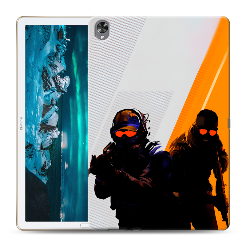 Силиконовый чехол на Huawei MediaPad M6 10.8 с принтом Контер страйк Counter strike Силиконовый чехол на Huawei MediaPad M6 10.8 с принтом Контер страйк Counter strike