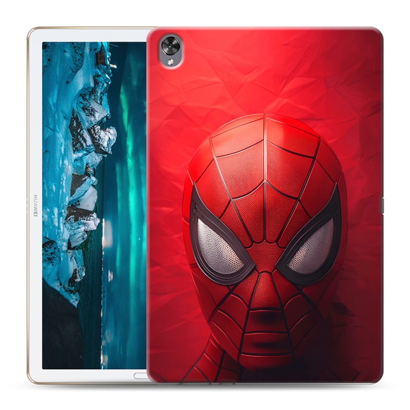 Силиконовый противоударный чехол на Huawei MediaPad M6 10.8 с принтом Spiderman Человек паук Силиконовый противоударный чехол на Huawei MediaPad M6 10.8 с принтом Spiderman Человек паук