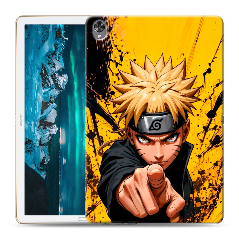 Силиконовый противоударный чехол на Huawei MediaPad M6 10.8 с принтом Naruto Наруто Силиконовый противоударный чехол на Huawei MediaPad M6 10.8 с принтом Naruto Наруто