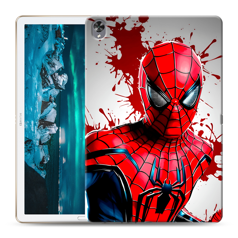 Силиконовый чехол на Huawei MediaPad M6 10.8 с принтом Spiderman Человек паук Силиконовый чехол на Huawei MediaPad M6 10.8 с принтом Spiderman Человек паук