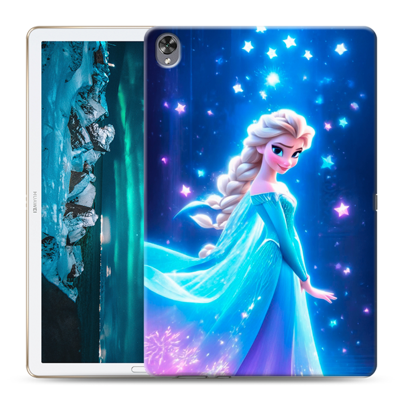 Силиконовый чехол на Huawei MediaPad M6 10.8 с принтом Холодное сердце Frozen Силиконовый чехол на Huawei MediaPad M6 10.8 с принтом Холодное сердце Frozen