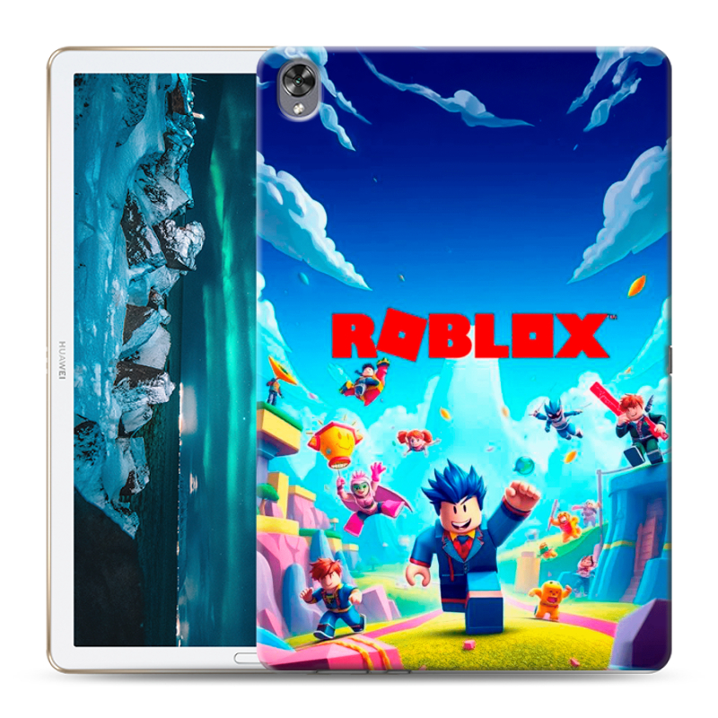 Силиконовый чехол на Huawei MediaPad M6 10.8 с принтом Roblox Роблокс Силиконовый чехол на Huawei MediaPad M6 10.8 с принтом Roblox Роблокс