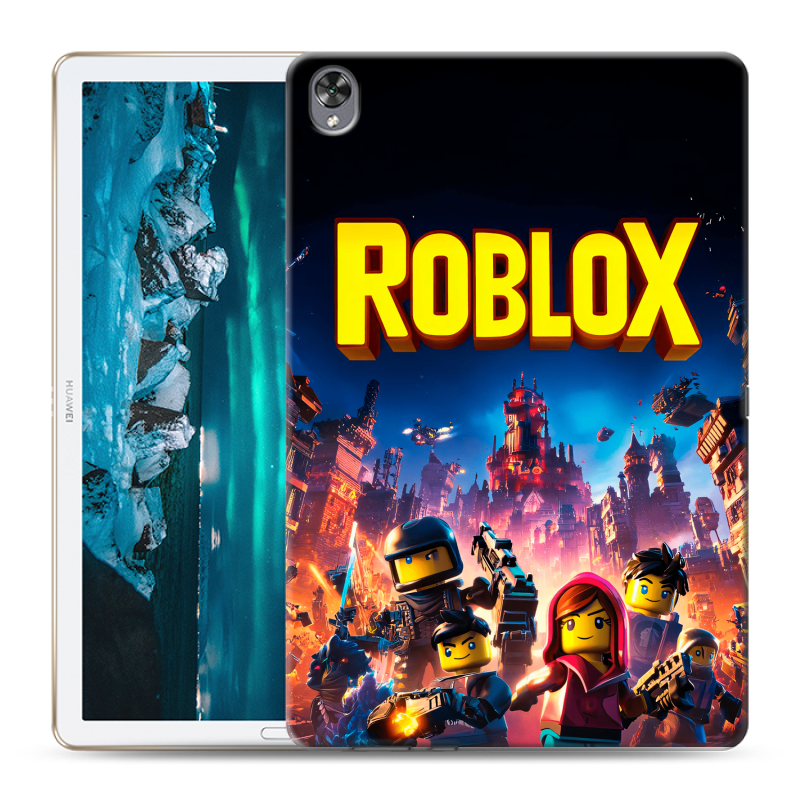 Силиконовый противоударный чехол на Huawei MediaPad M6 10.8 с принтом Roblox Роблокс Силиконовый противоударный чехол на Huawei MediaPad M6 10.8 с принтом Roblox Роблокс