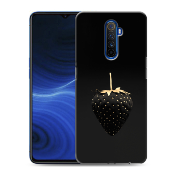 Силиконовый противоударный чехол на Realme X2 Pro с принтом Черная клубника Силиконовый противоударный чехол на Realme X2 Pro с принтом Черная клубника