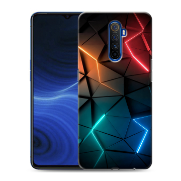 Силиконовый противоударный чехол на Realme X2 Pro с принтом Абстракция неон Силиконовый противоударный чехол на Realme X2 Pro с принтом Абстракция неон