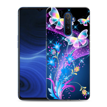 Силиконовый противоударный чехол на Realme X2 Pro с принтом Бабочки