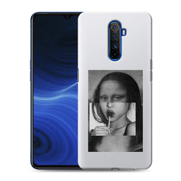 Силиконовый противоударный чехол на Realme X2 Pro с принтом Мона Лиза