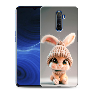 Силиконовый противоударный чехол на Realme X2 Pro с принтом Кролик Силиконовый противоударный чехол на Realme X2 Pro с принтом Кролик
