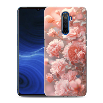 Силиконовый противоударный чехол на Realme X2 Pro с принтом Розовые розы
