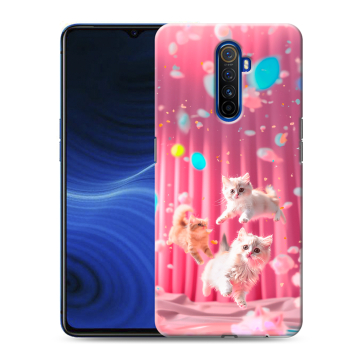 Силиконовый противоударный чехол на Realme X2 Pro с принтом милые котики Силиконовый противоударный чехол на Realme X2 Pro с принтом милые котики