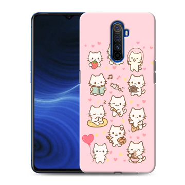 Силиконовый противоударный чехол на Realme X2 Pro с принтом Hello Kitty Хелоу Кити