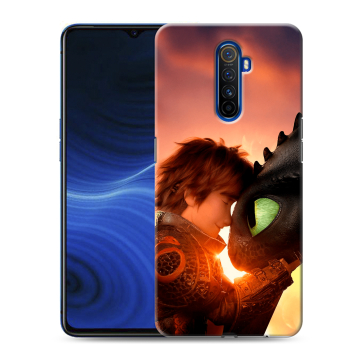 Силиконовый противоударный чехол на Realme X2 Pro с принтом Как приручить дракона