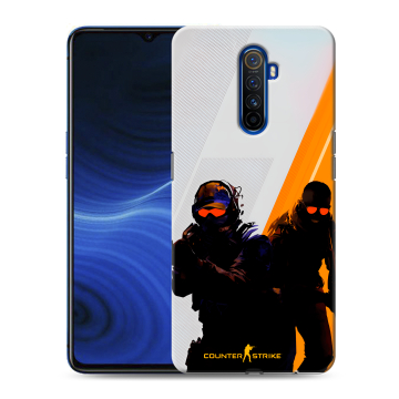 Силиконовый противоударный чехол на Realme X2 Pro с принтом Контер страйк Counter strike