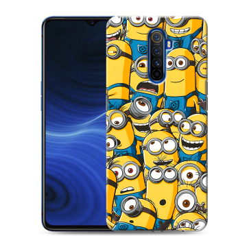 Силиконовый противоударный чехол на Realme X2 Pro с принтом Миньоны