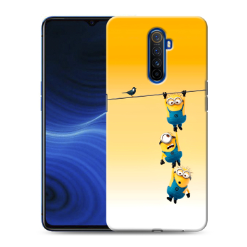 Силиконовый противоударный чехол на Realme X2 Pro с принтом Миньоны