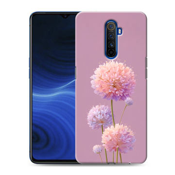 Силиконовый противоударный чехол на Realme X2 Pro с принтом Цветы Силиконовый противоударный чехол на Realme X2 Pro с принтом Цветы
