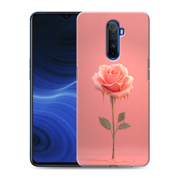 Силиконовый противоударный чехол на Realme X2 Pro с принтом Розовая роза Силиконовый противоударный чехол на Realme X2 Pro с принтом Розовая роза