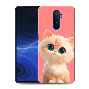 Силиконовый противоударный чехол на Realme X2 Pro с принтом Розовый котенок Силиконовый противоударный чехол на Realme X2 Pro с принтом Розовый котенок