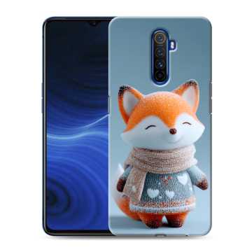 Силиконовый противоударный чехол на Realme X2 Pro с принтом Лиса Силиконовый противоударный чехол на Realme X2 Pro с принтом Лиса