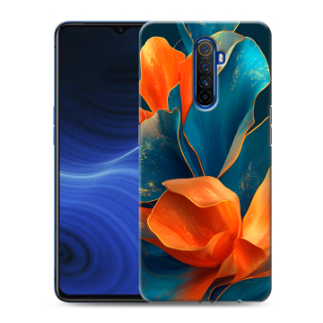 Силиконовый противоударный чехол на Realme X2 Pro с принтом Цветы Силиконовый противоударный чехол на Realme X2 Pro с принтом Цветы