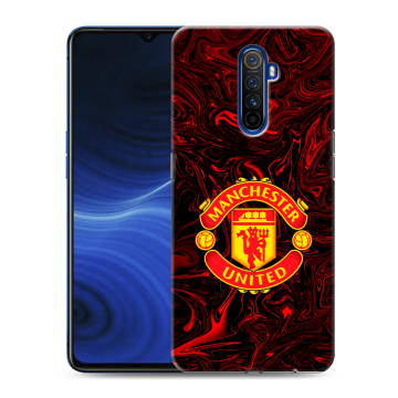 Силиконовый противоударный чехол на Realme X2 Pro с принтом Manchester United Силиконовый противоударный чехол на Realme X2 Pro с принтом Manchester United