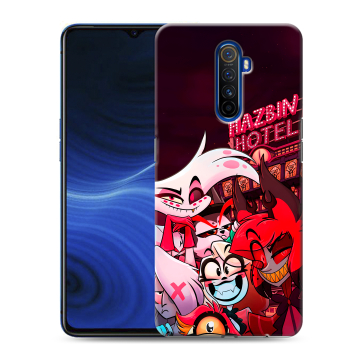 Силиконовый противоударный чехол на Realme X2 Pro с принтом Hazbin Hotel Отель Хазбин