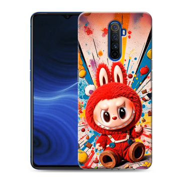 Силиконовый противоударный чехол на Realme X2 Pro с принтом Labubu Лабубу