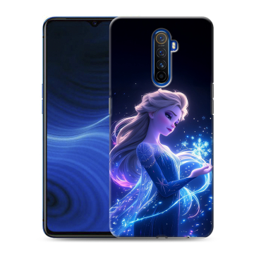 Силиконовый противоударный чехол на Realme X2 Pro с принтом Холодное сердце Frozen
