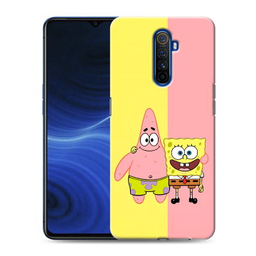 Силиконовый противоударный чехол на Realme X2 Pro с принтом Спанч боб Спанчбоб