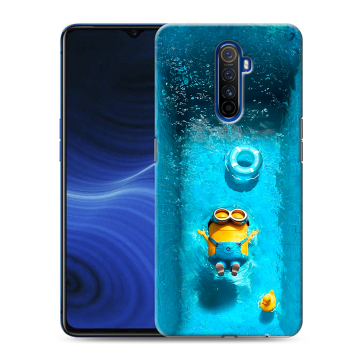 Силиконовый противоударный чехол на Realme X2 Pro с принтом Миньоны Силиконовый противоударный чехол на Realme X2 Pro с принтом Миньоны