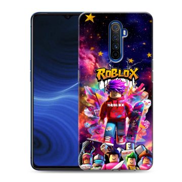 Силиконовый противоударный чехол на Realme X2 Pro с принтом Roblox Роблокс Силиконовый противоударный чехол на Realme X2 Pro с принтом Roblox Роблокс