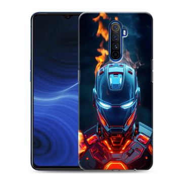 Силиконовый противоударный чехол на Realme X2 Pro с принтом IronMan Железный человек