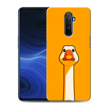 Силиконовый противоударный чехол на Realme X2 Pro с принтом Смешная утка Силиконовый противоударный чехол на Realme X2 Pro с принтом Смешная утка