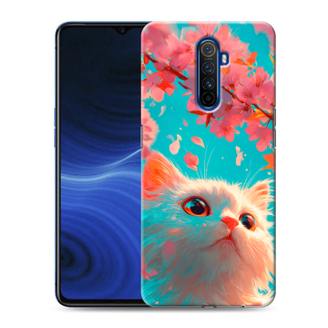 Силиконовый противоударный чехол на Realme X2 Pro с принтом Красивый кот Силиконовый противоударный чехол на Realme X2 Pro с принтом Красивый кот