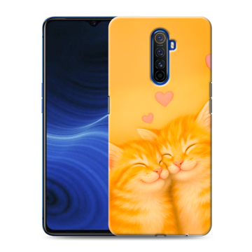 Силиконовый противоударный чехол на Realme X2 Pro с принтом Милые котята