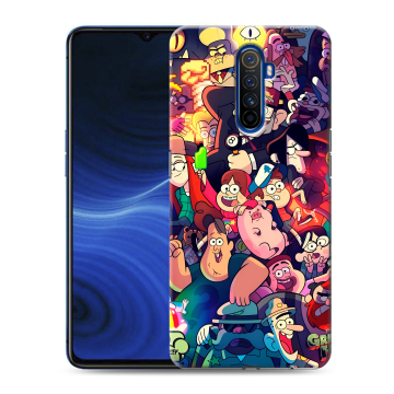 Силиконовый противоударный чехол на Realme X2 Pro с принтом Gravity Falls Гравити Фолз