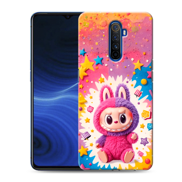 Силиконовый противоударный чехол на Realme X2 Pro с принтом Labubu Лабубу