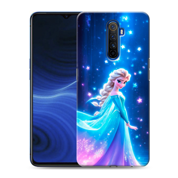 Силиконовый противоударный чехол на Realme X2 Pro с принтом Холодное сердце Frozen