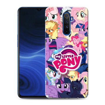 Силиконовый противоударный чехол на Realme X2 Pro с принтом My little pony Дружба чудо Силиконовый противоударный чехол на Realme X2 Pro с принтом My little pony Дружба чудо
