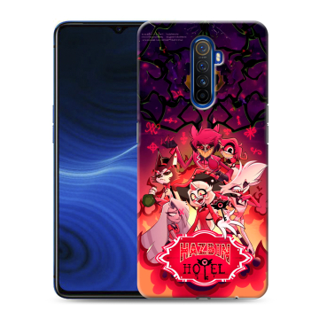 Силиконовый противоударный чехол на Realme X2 Pro с принтом Hazbin Hotel Отель Хазбин