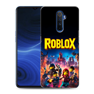 Силиконовый противоударный чехол на Realme X2 Pro с принтом Roblox Роблокс