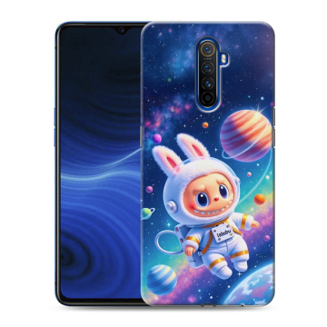 Силиконовый противоударный чехол на Realme X2 Pro с принтом Labubu Лабубу