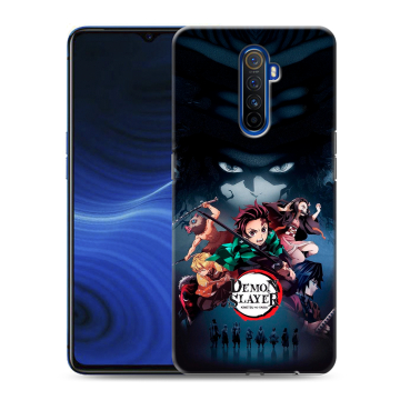 Силиконовый противоударный чехол на Realme X2 Pro с принтом Demon Slayer Клинок рассекающий демонов